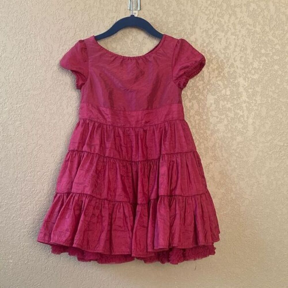 Lindex Three Tier Elasticized Cap Sleeve Petty Coat Baby Dress [Size Tag Removed